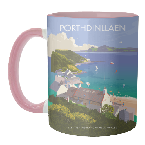 Porthdinllaen, Wales - unique mug by Stephen Millership