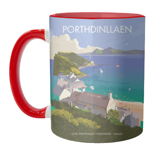 Porthdinllaen, Wales - unique mug by Stephen Millership