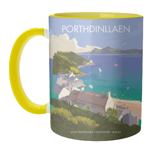 Porthdinllaen, Wales - unique mug by Stephen Millership