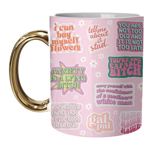 Positive Power - unique mug by Pink and Pip