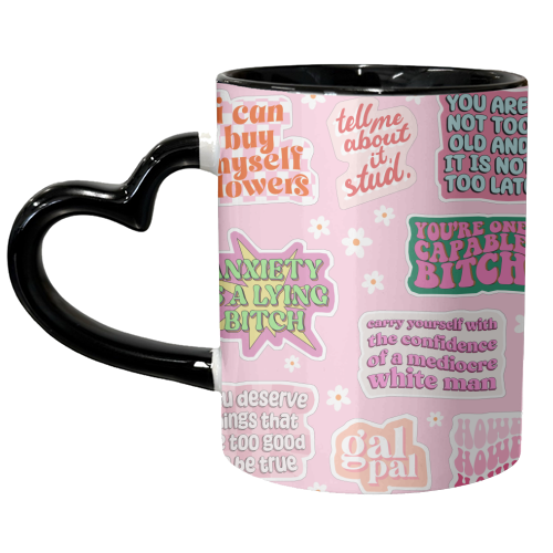 Positive Power - unique mug by Pink and Pip
