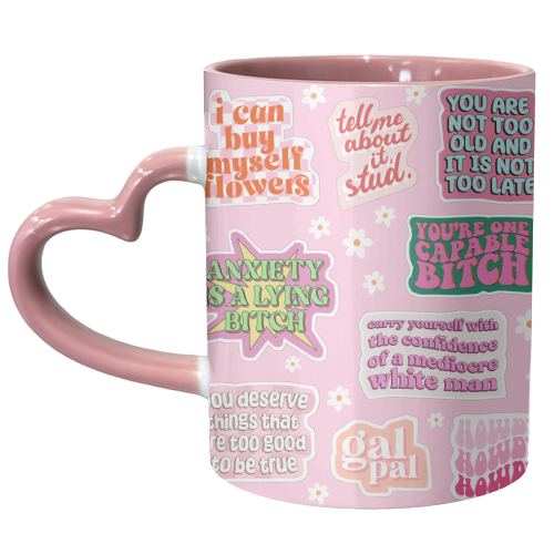 Positive Power - unique mug by Pink and Pip