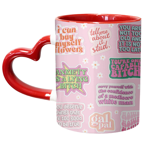 Positive Power - unique mug by Pink and Pip