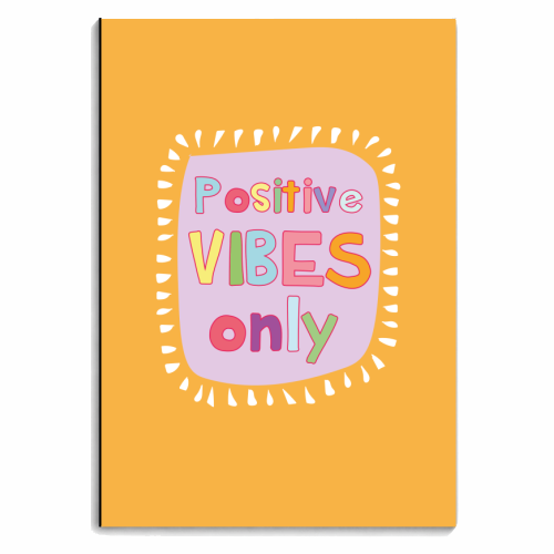 Positive Vibes - personalised A4, A5, A6 notebook by Laura Lonsdale
