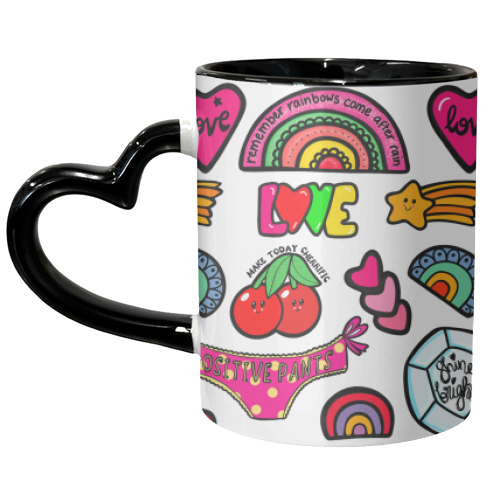 Positive vibes - unique mug by PixieDrew