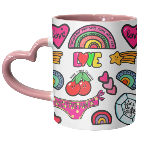 Positive vibes - unique mug by PixieDrew