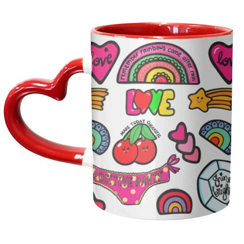 Positive vibes - unique mug by PixieDrew