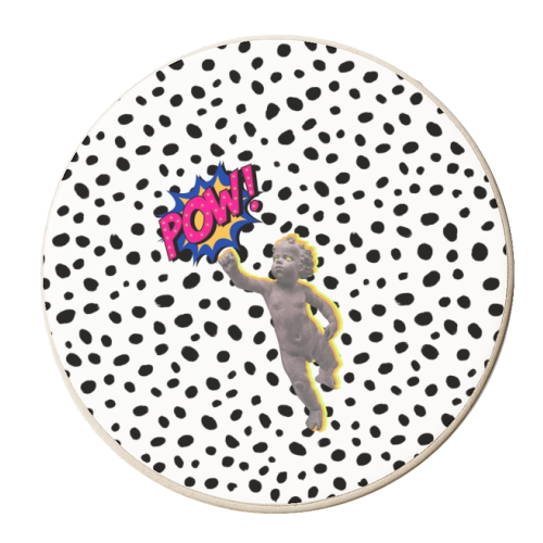 Pow Dalmation - personalised beer coaster by OhMC! Designs