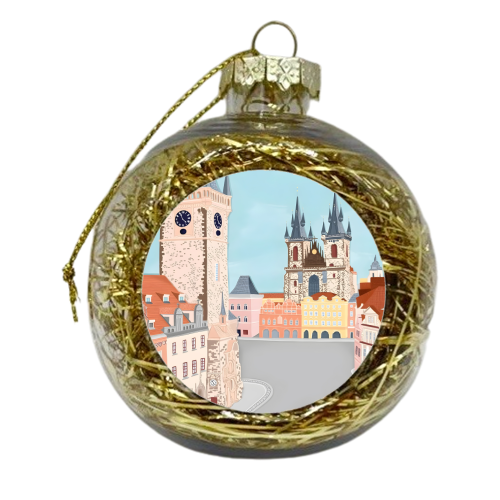 Prague Czech Republic Travel - xmas bauble by Kun Pact