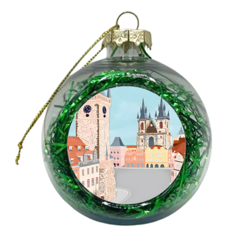 Prague Czech Republic Travel - xmas bauble by Kun Pact