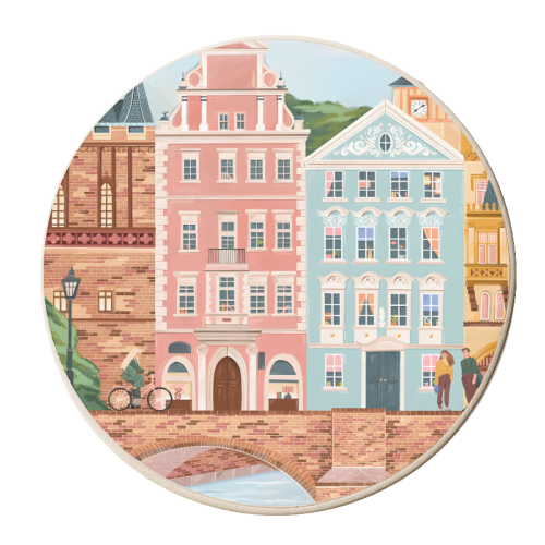 Prague Travel - personalised beer coaster by Kun Pact