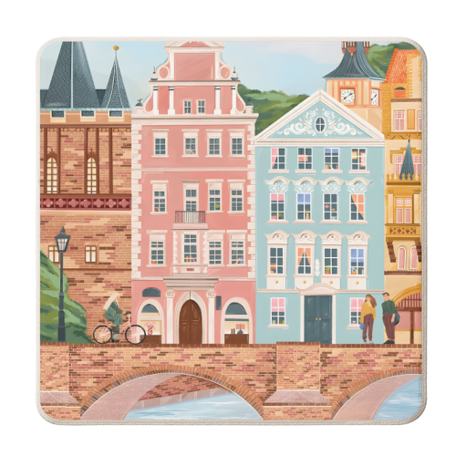Prague Travel - personalised beer coaster by Kun Pact