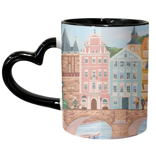 Prague Travel - unique mug by Kun Pact