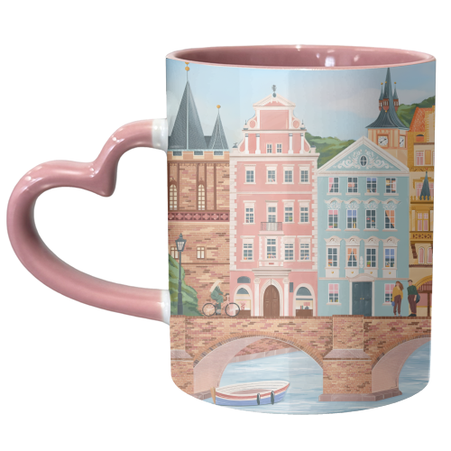 Prague Travel - unique mug by Kun Pact