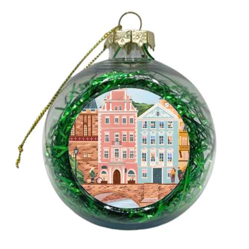 Prague Travel - xmas bauble by Kun Pact