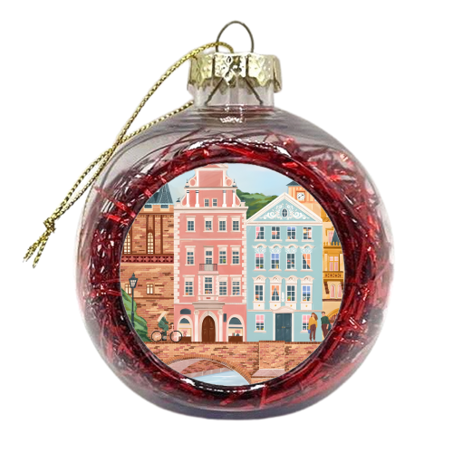 Prague Travel - xmas bauble by Kun Pact