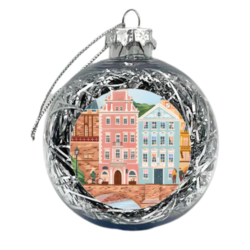 Prague Travel - xmas bauble by Kun Pact