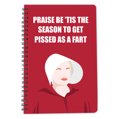 Praise Be 'Tis The Season - personalised A4, A5, A6 notebook by Adam Regester