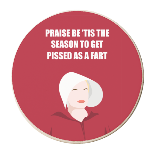 Praise Be 'Tis The Season - personalised beer coaster by Adam Regester