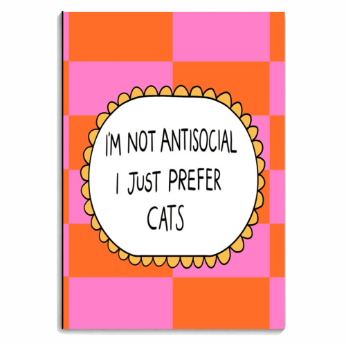 Prefer Cats - personalised A4, A5, A6 notebook by The Paper Tail
