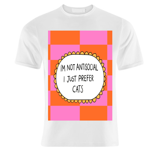 Prefer Cats - unique t shirt by The Paper Tail