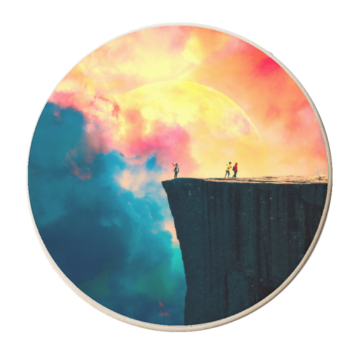 Preikestolen - personalised beer coaster by taudalpoi