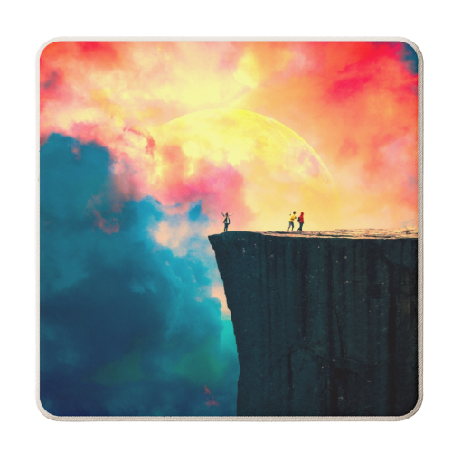 Preikestolen - personalised beer coaster by taudalpoi