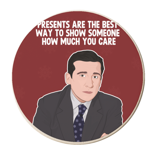 Presents Are the Best - personalised beer coaster by Pink and Pip