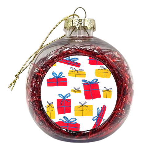 Presents - xmas bauble by Ali Hunter