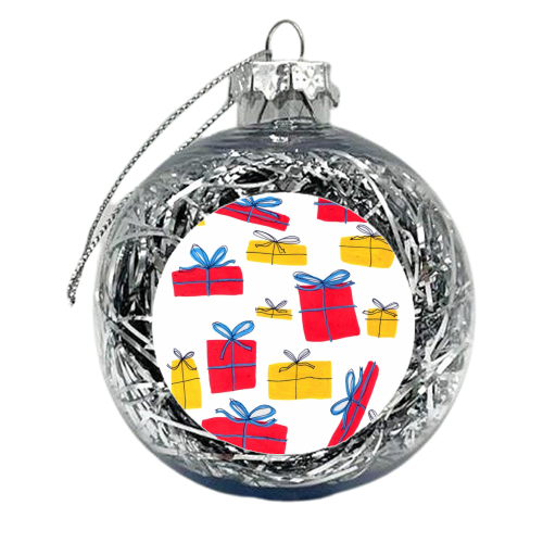 Presents - xmas bauble by Ali Hunter