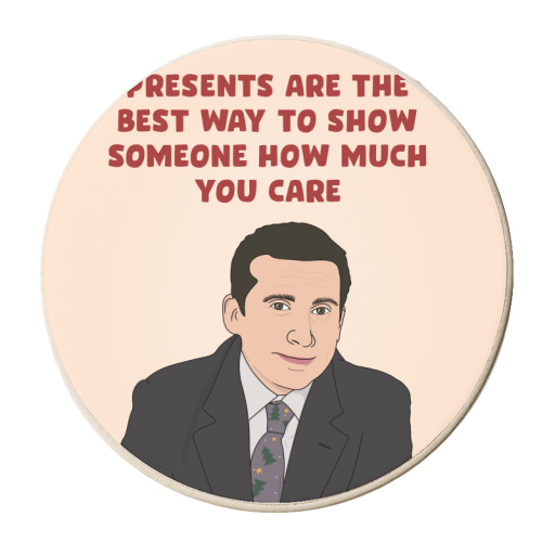 Presents - personalised beer coaster by Pink and Pip