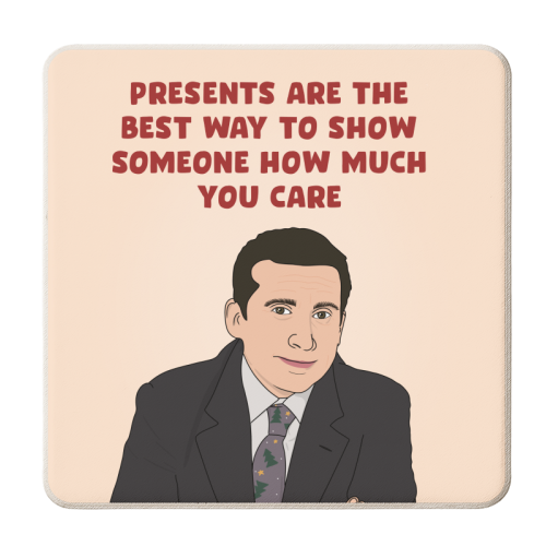 Presents - personalised beer coaster by Pink and Pip