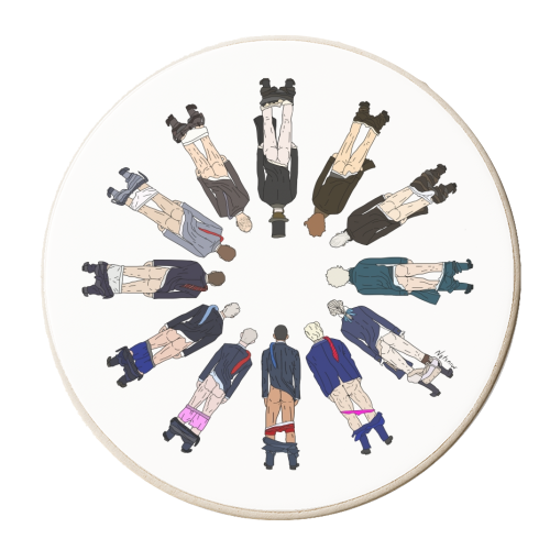 President Butts 2017 - personalised beer coaster by Notsniw Art