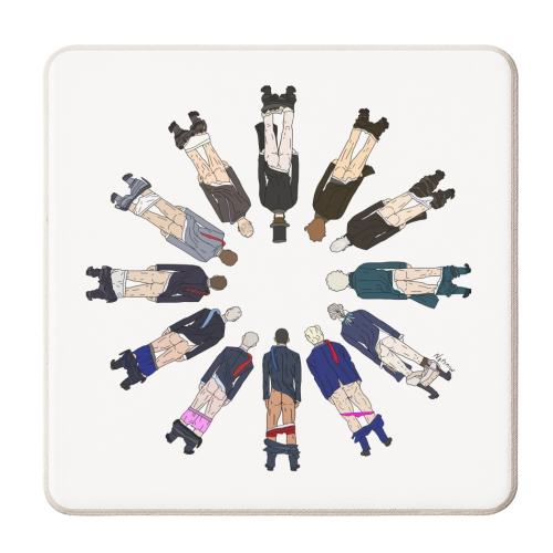 President Butts 2017 - personalised beer coaster by Notsniw Art