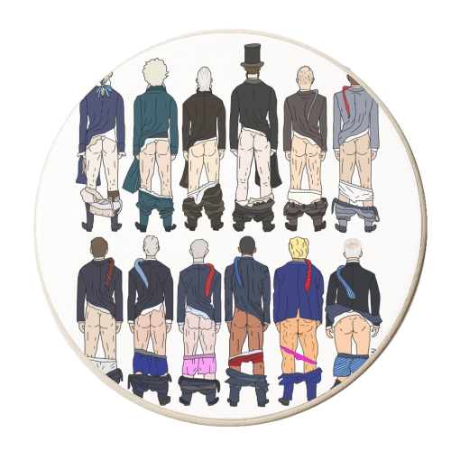 President Butts 2021 - personalised beer coaster by Notsniw Art