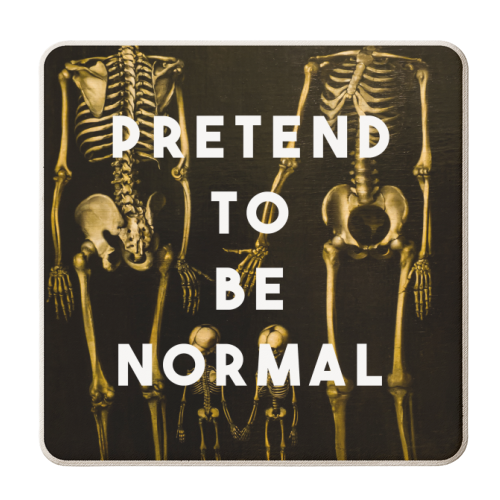 Pretend To Be Normal - personalised beer coaster by The 13 Prints