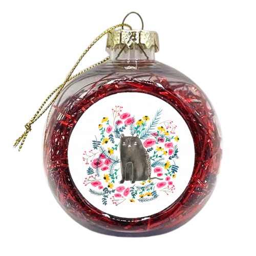 Pretty Cat - xmas bauble by Sophia Maria