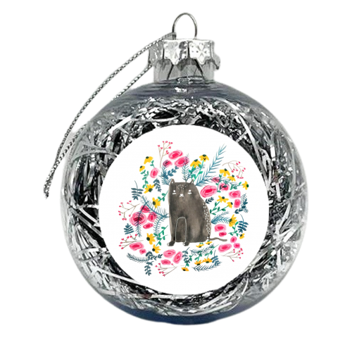 Pretty Cat - xmas bauble by Sophia Maria