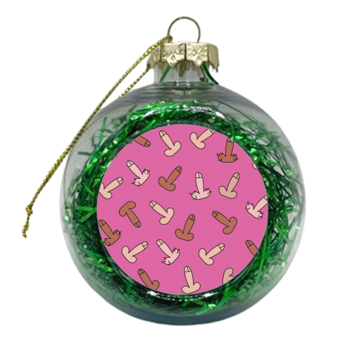 Pretty In Penis - xmas bauble by Laura Lonsdale