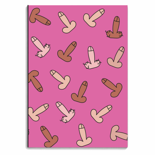 Pretty In Penis - personalised A4, A5, A6 notebook by Laura Lonsdale