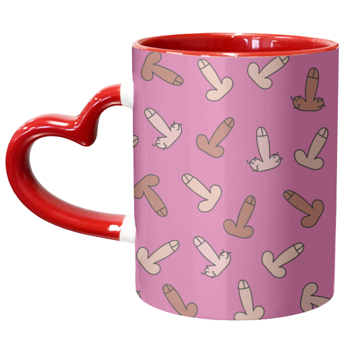 Pretty In Penis - unique mug by Laura Lonsdale