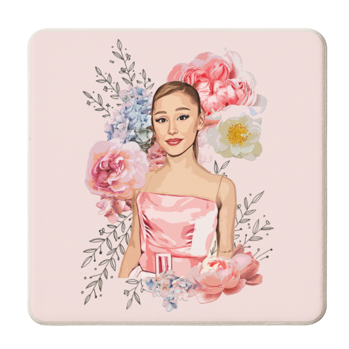 Pretty in Pink Ari - personalised beer coaster by DOLLY WOLFE