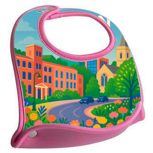 Pretty Luton - feeding bib by Lilly Rose