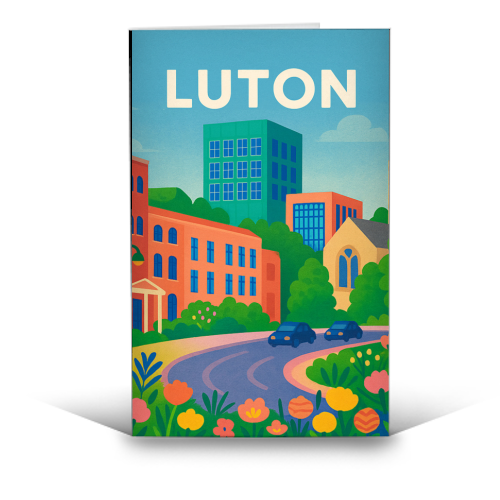 Pretty Luton - funny greeting card by Lilly Rose