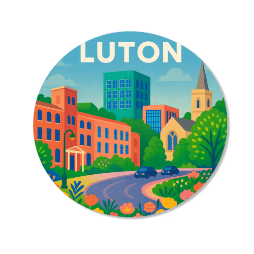 Pretty Luton - Magnet by Lilly Rose