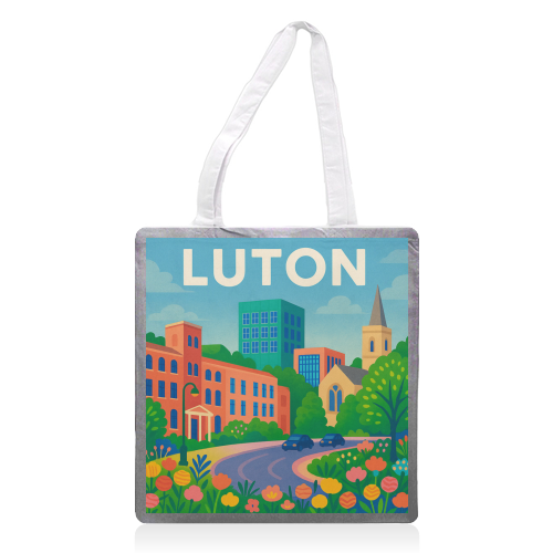 Pretty Luton - printed canvas tote bag by Lilly Rose
