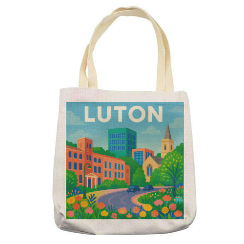 Pretty Luton - printed canvas tote bag by Lilly Rose