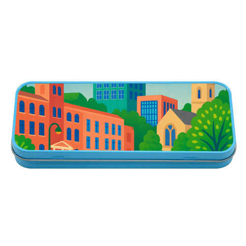 Pretty Luton - tin pencil case by Lilly Rose