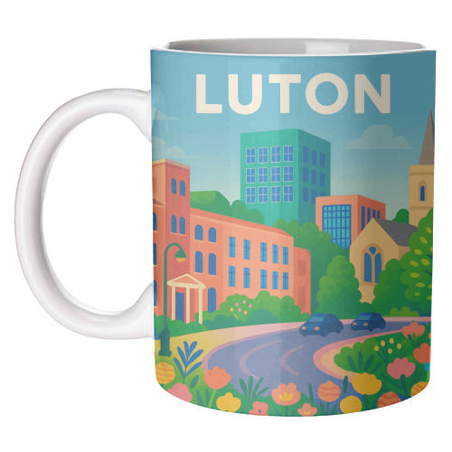 Pretty Luton - unique mug by Lilly Rose