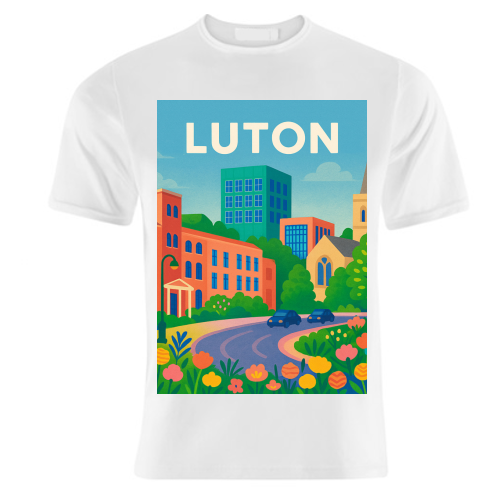 Pretty Luton - unique t shirt by Lilly Rose